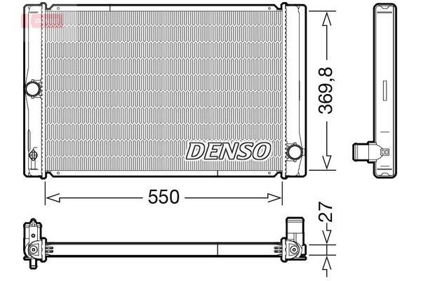 Su Radyatörü  DENSO DRM50123