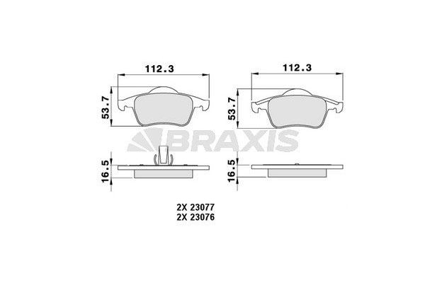 Fren Disk Balata Arka BRAXIS AA0203