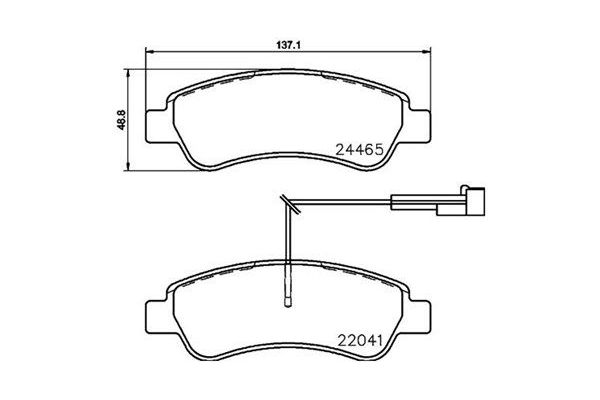 Fren Disk Balata Arka Opel Movano C P.Van (U9/Y)(2021->)  PSA ORJINAL 1696258680