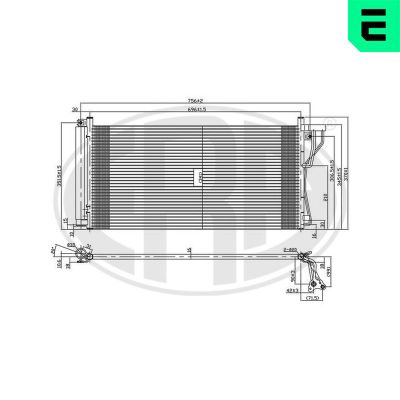 Klima Radyatörü  Hyundai Sonata (NF)(2005->)  ERA 667292