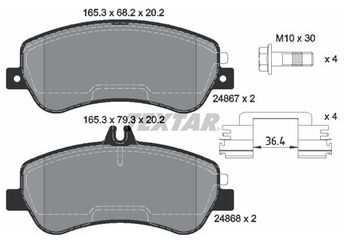 Fren Disk Balata Ön TEXTAR 2486701  A0054209220 4209304 0004209304 A0054204820 74207420 0074207420 64202420 0064202420 54209220 0054209220 54204820 0054204820 A0064202420 A0074207420 54206320 0054206320 A0004209304 A0054206320 74206620 0074206620 A0074206620