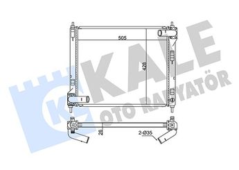 Su Radyatörü  KALE 346005  214101KC5A 21410BA61A