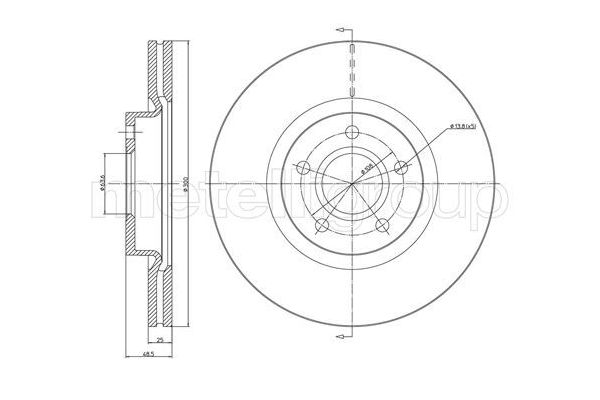 Fren Disk Ayna Ön Sağ ve Sol Ford Kuga (CBV)(2008->)  CIFAM 800-687C