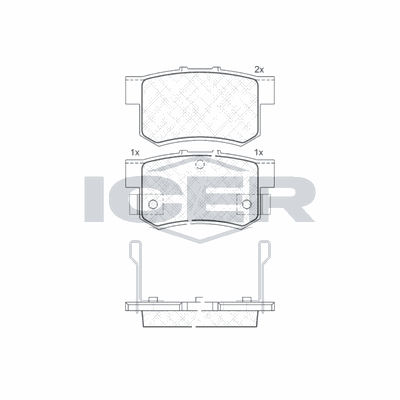 Fren Disk Balata Arka Honda Prelude (BB1/2/3)(01.1992->)  OTOZONE FDA9000-R