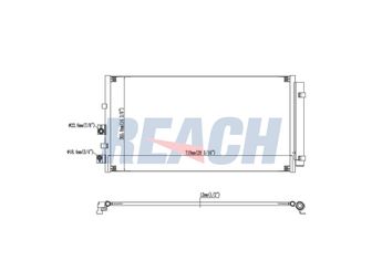 Klima Radyatörü  BOSCH 1 986 AD2 402  2210579 2381795 2405238 JX6119710AA JX6119710AB JX6119710AC
