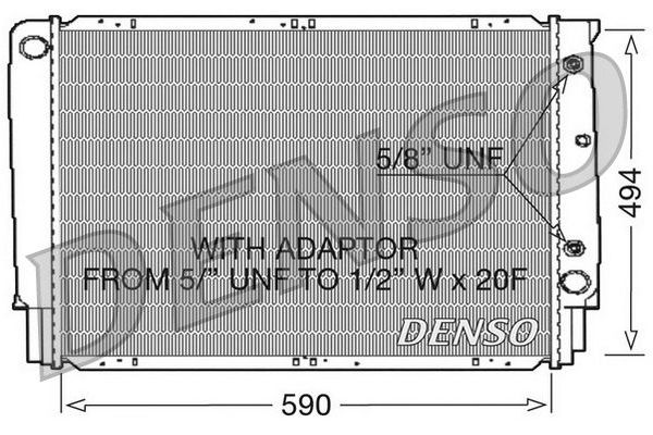 Su Radyatörü  DENSO DRM33054
