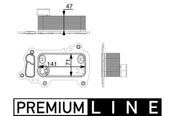 Motor Yağ Soğutucu  MAHLE CLC 79 000P