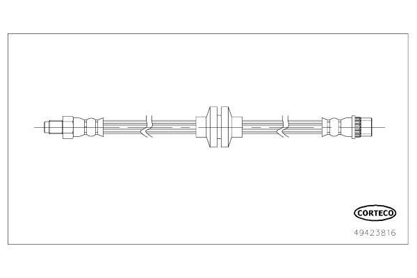 Fren Hortumu Ön Sağ veya Sol Renault Megane III HB (10.2008->)  OSSCA 01345