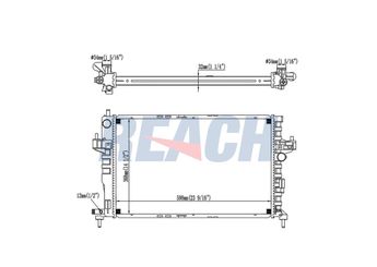 Su Radyatörü  MGA 87107  1300233 9196694 09196694 1300332 24426591 95513832