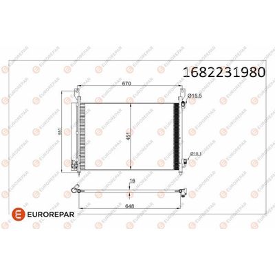 Klima Radyatörü  Renault Koleos (03.2008->)  EUROREPAR 1682231980