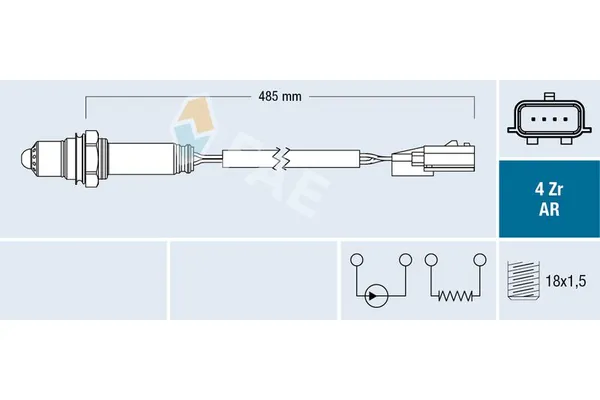Oksijen (Lambda) Sensörü  Nissan Micra (K14)(01.2017->)  RENAULT ORJINAL 226932962R