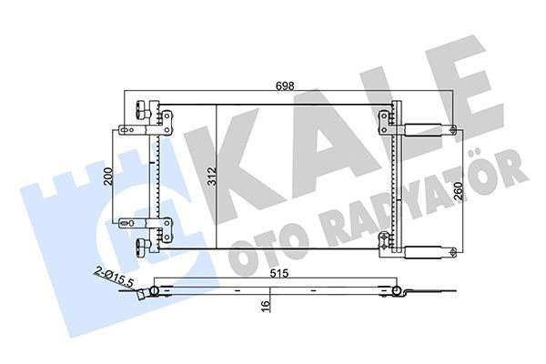 Klima Radyatörü  KALE 342850