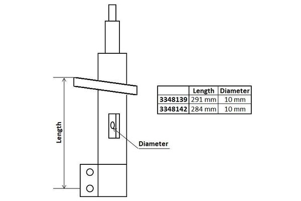 Amortisör Ön Sağ veya Sol Toyota Proace City Verso (2020->)  PSA ORJINAL 9837005580