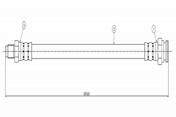 Fren Hortumu Arka Sağ veya Sol Seat Marbella (12.1986->)  CAVO C800 585A