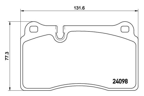 Fren Disk Balata Ön Volkswagen Touareg (7P6)(08.2014->2018)  BREMBO P 85 110