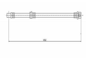 Fren Hortumu Ön Sağ veya Sol CAVO C800 652A  90473314 562037 562042