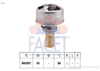 Termostat 75 °C  OES 301.000.4051  7700722762 7700619931 77 00 619 931 77 00 722 762 7701348374 77 01 348 374