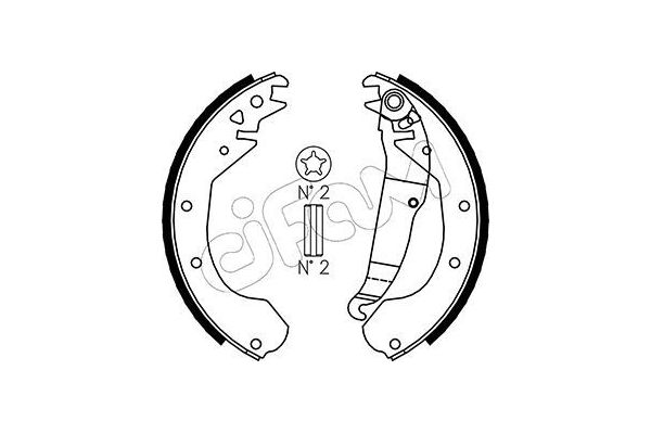 Fren Pabuçlu Balata Arka CIFAM 153-306