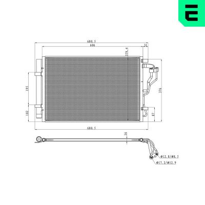 Klima Radyatörü  Kia Cerato III / K3 12 (YD)(2013->)  ERA 667349