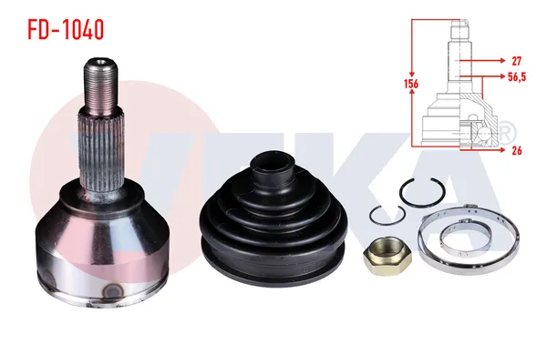 Aks Kafası Ön Dış Sağ veya Sol VEKA FD-1040