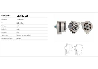 Alternatör  LUCAS ELEKTRIK LEA0322  LEA0322