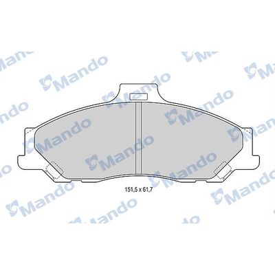 Fren Disk Balata Ön Ford Ranger (EQ)(07.2002->)  MANDO MBF015191
