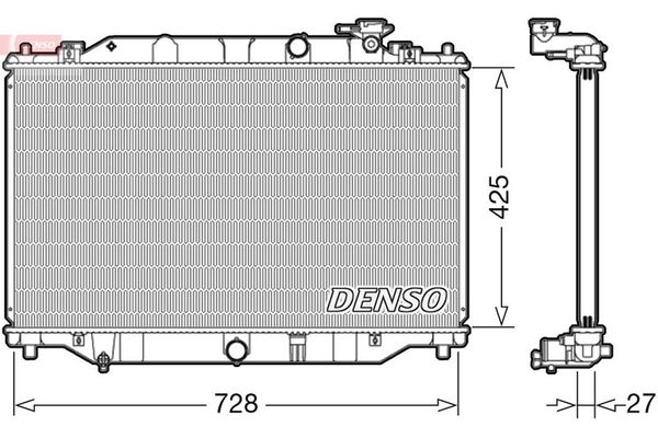 Su Radyatörü  DENSO DRM44040