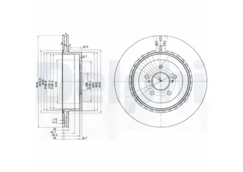 Fren Disk Ayna Arka Sağ ve Sol DELPHI BG3819  26700FE000 26700-FE000