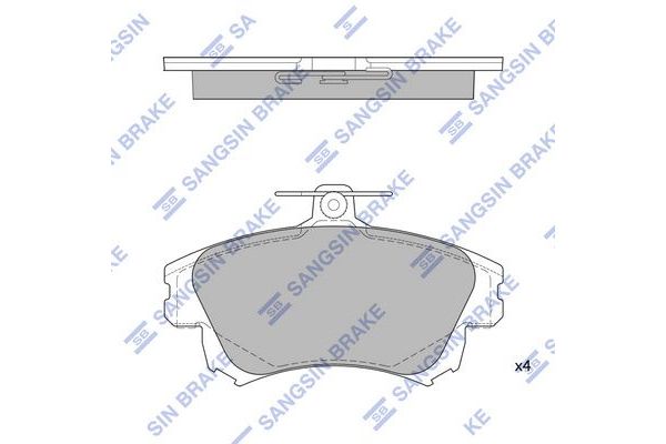 Fren Disk Balata Ön Mitsubishi Colt CZ3 3 Kapı (Z30)(03.2005->)  SANGSIN SP1530