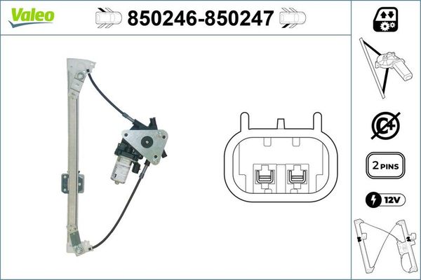 Cam Krikosu Arka Sol VALEO 850246