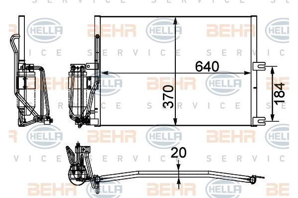 Klima Radyatörü  BEHR 8FC 351 036-031