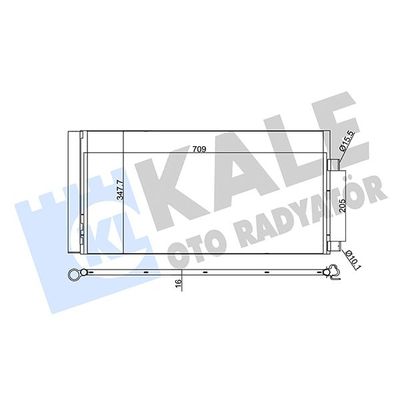 Klima Radyatörü  Renault Laguna III (2007->)  KALE 342450