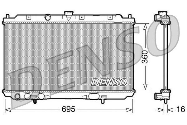 Su Radyatörü  DENSO DRM46025