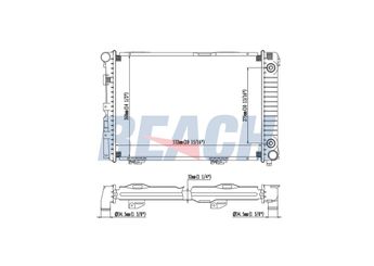 Su Radyatörü  RADISEN RR 62557  A1245000503 A1245002403 1245000503 124 500 05 03 1245002403 124 500 24 03