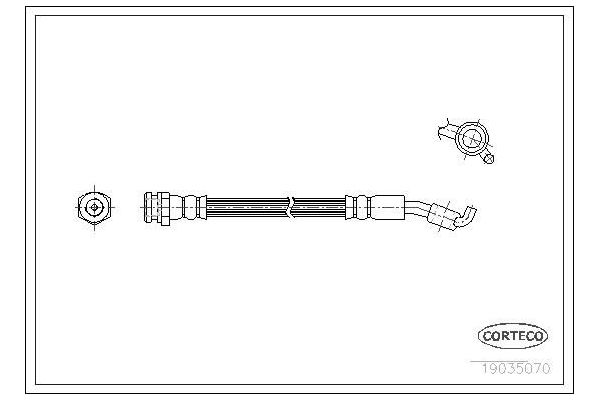 Fren Hortumu Arka Sağ MGA 51929