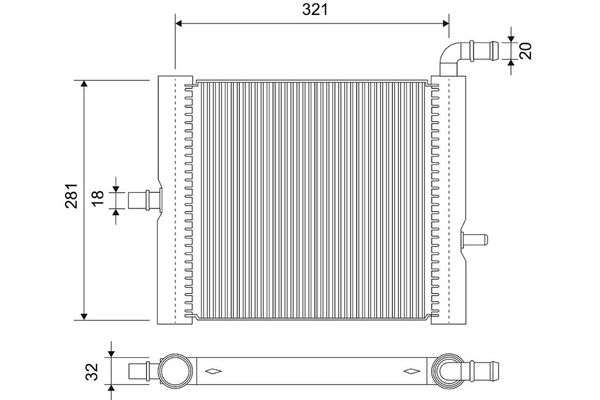 Su Radyatörü  Land Rover Range Rover Sport (2013->)  VALEO 701181