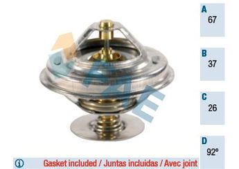 Termostat 92 °C  MAGNETI MARELLI 359001200650  11537511083 11531712043 1153.1.712.043 11531733803 1153.1.733.803 1153.7.511.083