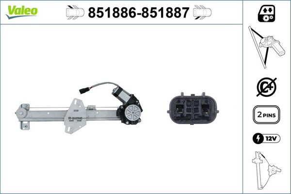 Cam Krikosu Arka Sol VALEO 851886