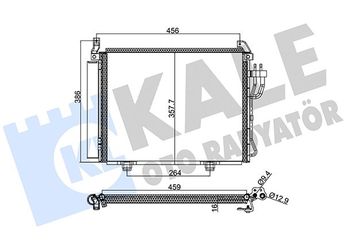 Klima Radyatörü  KALE 391800  976060X000 97606-0X000 976060X010 97606-0X010