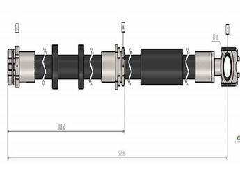 Fren Hortumu Ön Sağ veya Sol CAVO C900 897A  6R0611701A 6R0611701B 6R0611701F