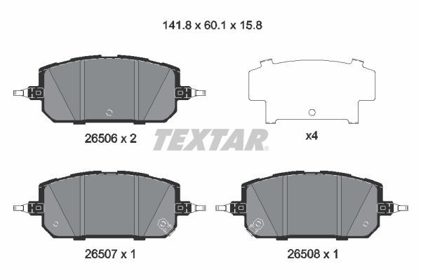 Fren Disk Balata Ön Mazda MX-30 (DR)(05.2020->)  TEXTAR 2650601