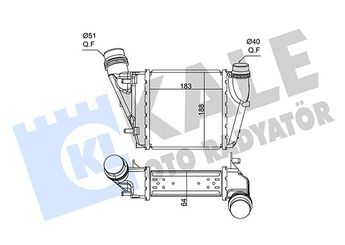 Turbo Radyatörü  KALE 352640  144613211R