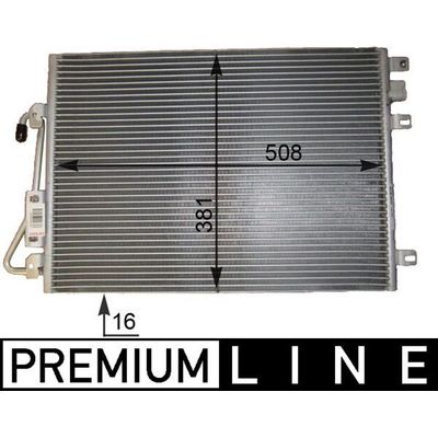 Klima Radyatörü  Dacia Logan MVC (12.2006->)  MAHLE AC 802 000P