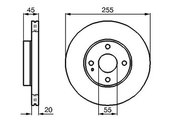Fren Disk Ayna Ön Sağ ve Sol BOSCH 0 986 478 996  986478996 NA753325X NA75 33 25X NA753325XC NA75 33 25XC N0263325X N026 33 25X N0263325XC N026 33 25XC NA753325XB NO263325XC