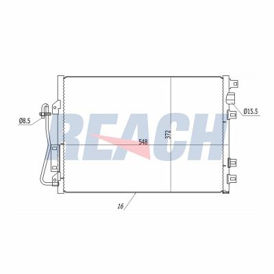 Klima Radyatörü  Nissan Kubistar (X76)(07.2003->)  BSG 75-525-016