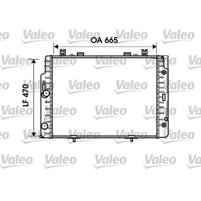 Su Radyatörü  Mercedes S -Serisi Sedan (BM 140)(10.1990->)  VALEO 734793