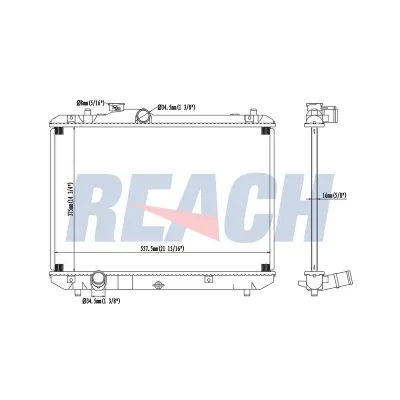 Su Radyatörü  Suzuki Swift 3/5 Kapı (RS/MZ)(2005->)  ORİS BSZ022016