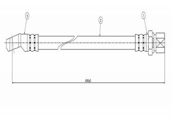 Fren Hortumu Ön Sağ veya Sol CAVO C800 042A  21213506060 2121350606010 2,12135E12 2,12135E+12