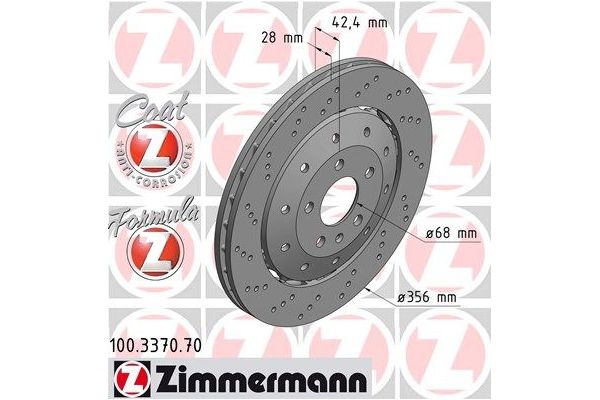 Fren Disk Ayna Ön Sağ ve Sol ZIMMERMANN 100.3370.70