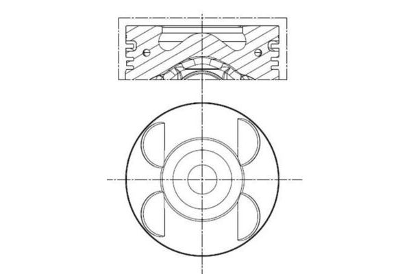 Piston (88.50MM-0.50)   MAHLE 001 PI 00105 002